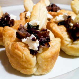 cestini al radicchio e salsiccia