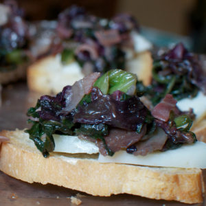 crostini al radicchio